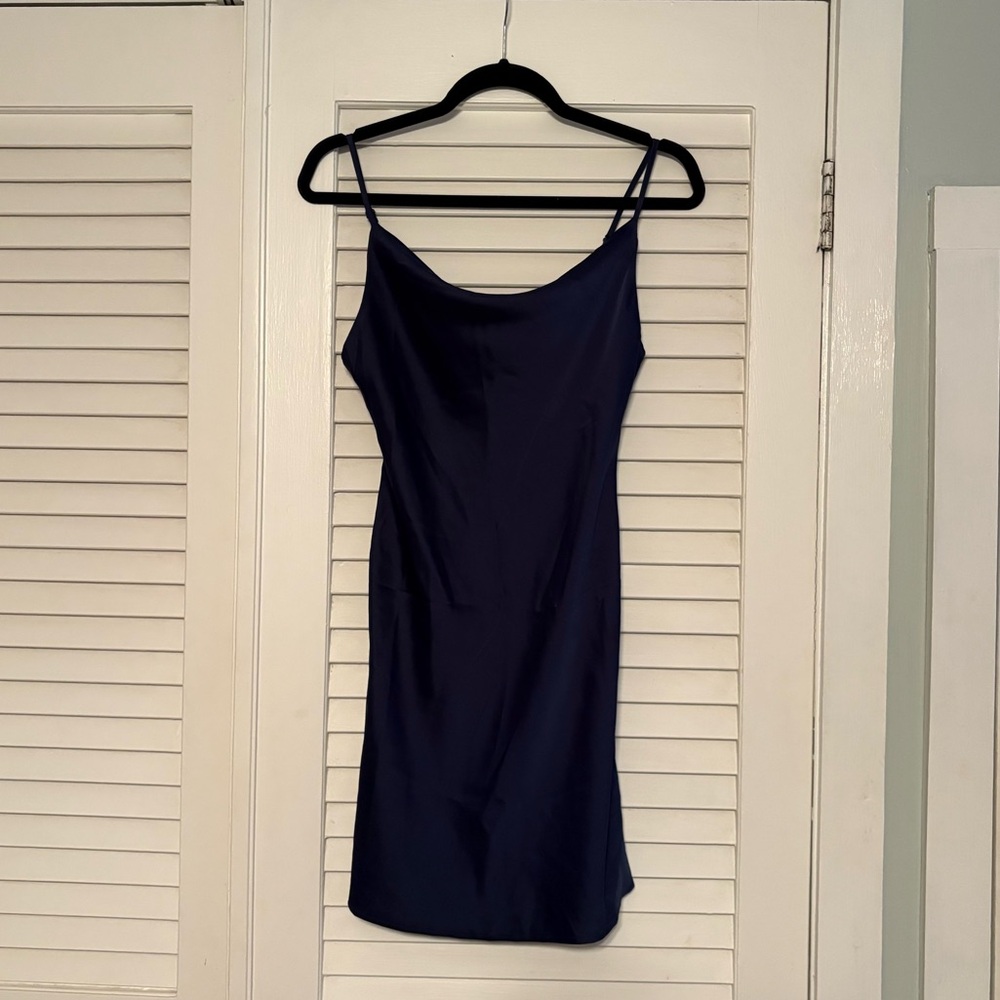 Urban Outfitters Navy Slip Dress
